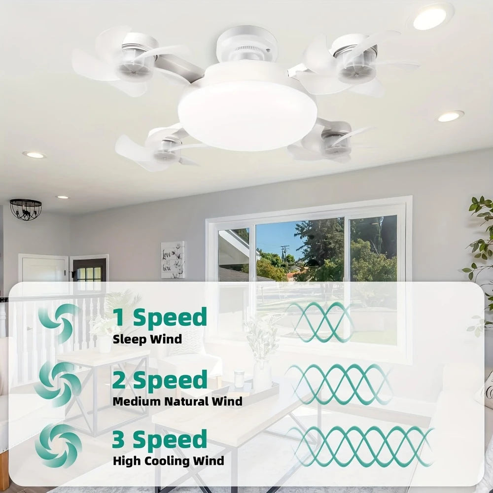 Brabola Four-Head Socket Fan Light