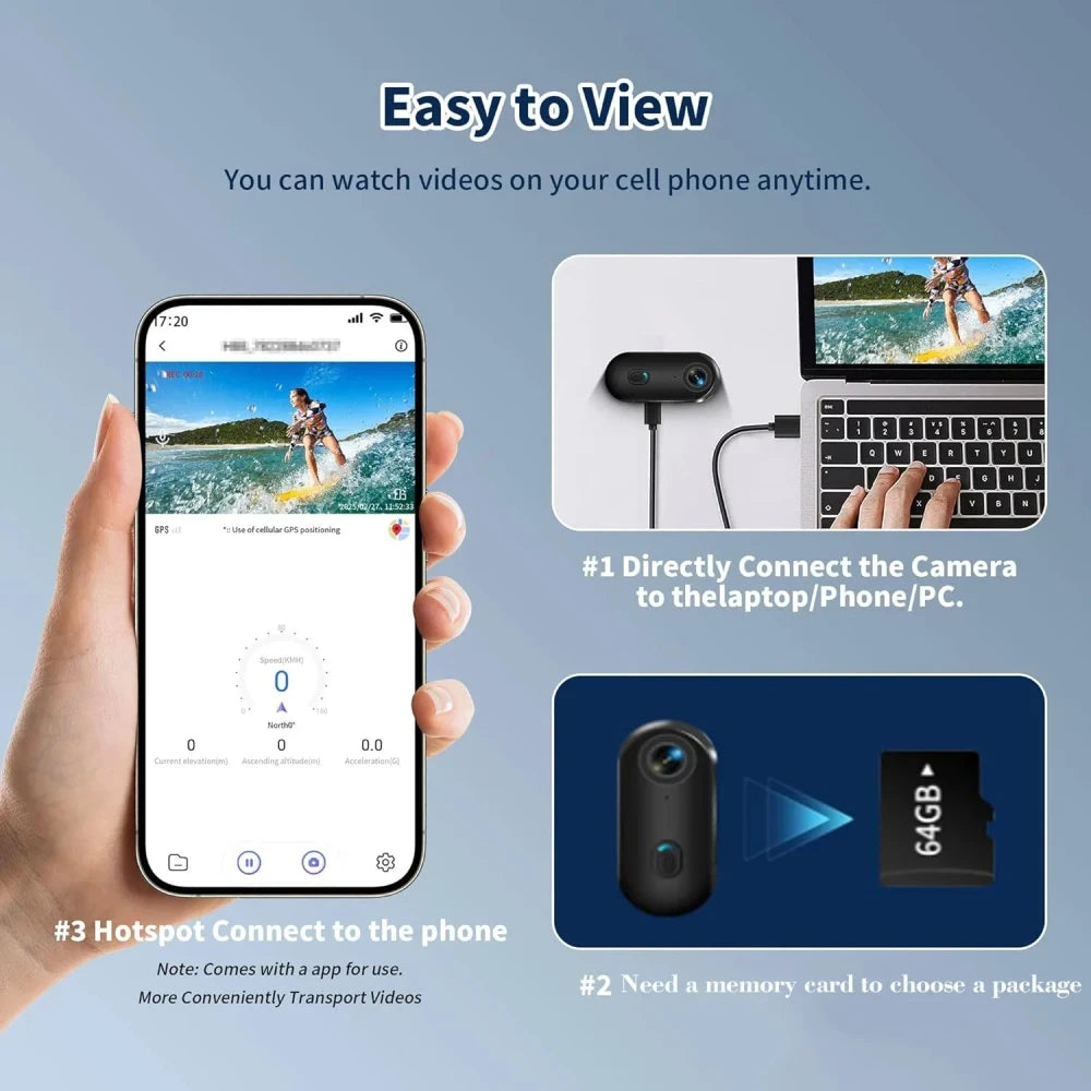 Magnetic Pocket Action Camera